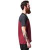 Urban Classics - 3Tone Pocket Tshirt Homme - Rouge/Gris Product image